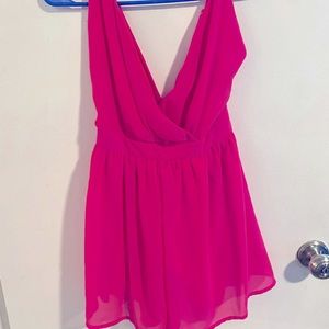 NWOT Bright Pink Low-Cut Jumper